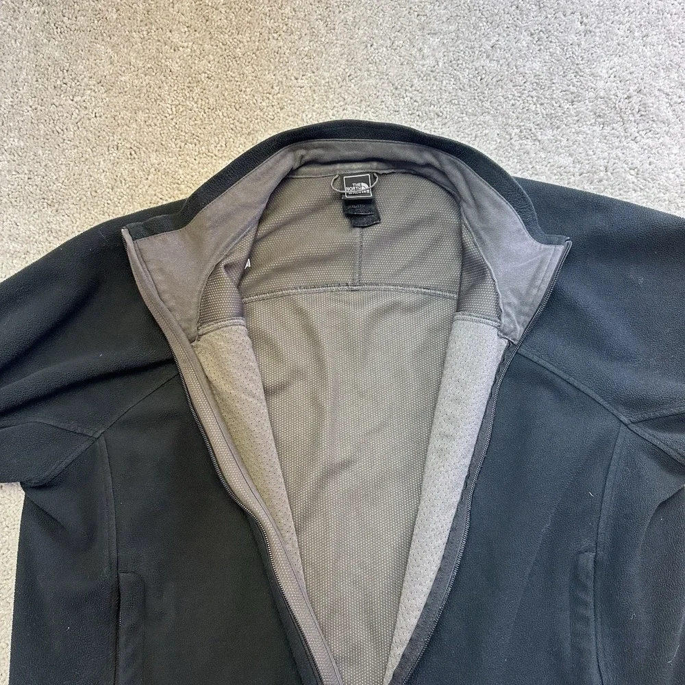 The North Face Windwall Mens XXL Black Full Zip Fleece Jacket